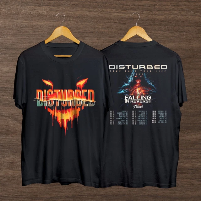 VINTAGE DISTURBED 2025 Tour TShirt, Disturbed Band 2025 Concert T