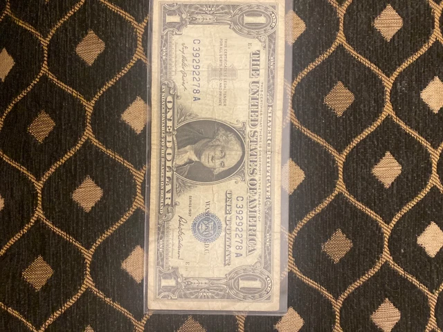 Consecutive 1957 One Dollar Blue Seal Note Silver Certificates Old Bill $1 Money