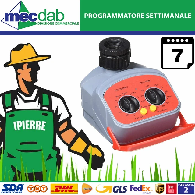Programmatore Elettronico Settimanale Da Giardino 35L Min. Ipierre 5595
