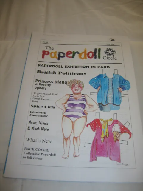 The Paperdoll Circle Magazine Volume 48 July 1998 Vtg Paper Doll Book NEW