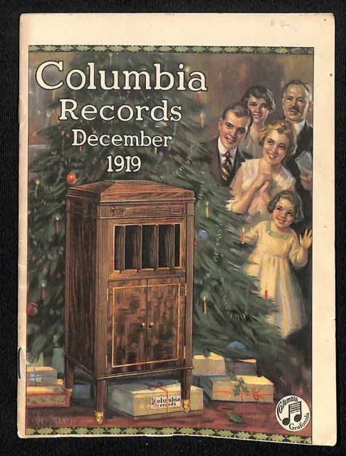 Columbia Records 1919 December New Releases w/ Prices 20pp Scarce