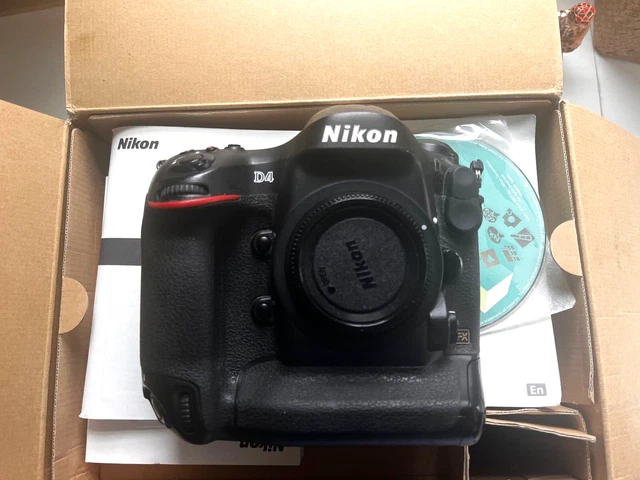 Nikon D4 16.2MP Digital SLR Camera Body in original box. 49k  shutter actuations
