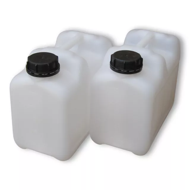 2 x 5 Liter weiß CK-Kanister Camping Outdoor Getränkekanister lebensmittelecht