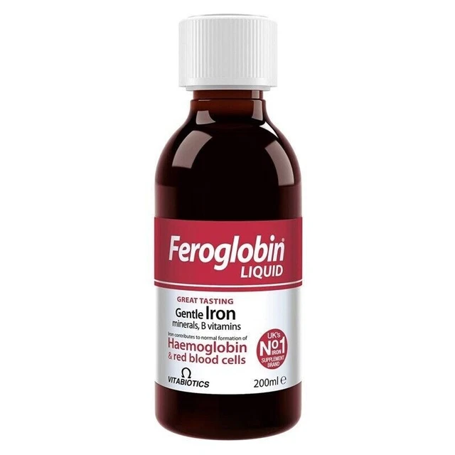 FEROGLOBIN B12 & Iron Supplement Liquid 200ml for Haemoglobin £9.99