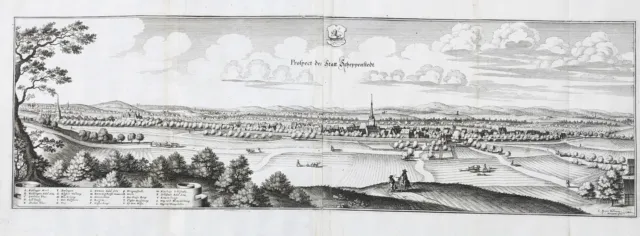 Schöppenstedt LK Wolfenbüttel Niedersachsen Kupferstich Merian 1650