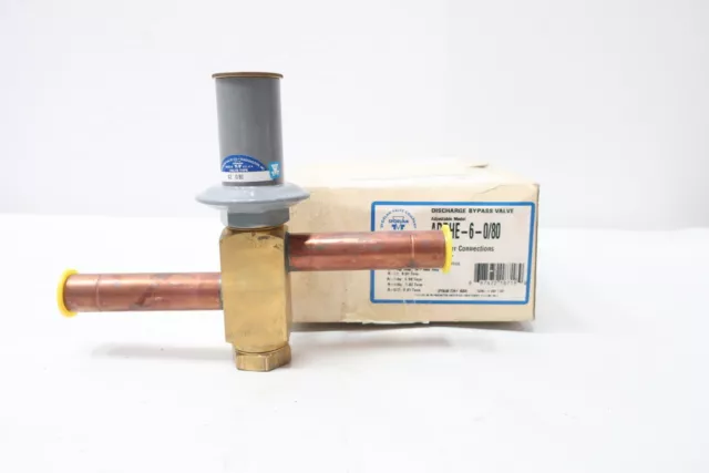 Sporlan ADRHE-6-0/80 Discharge Bypass Valve 7/8in X 7/8in Odf