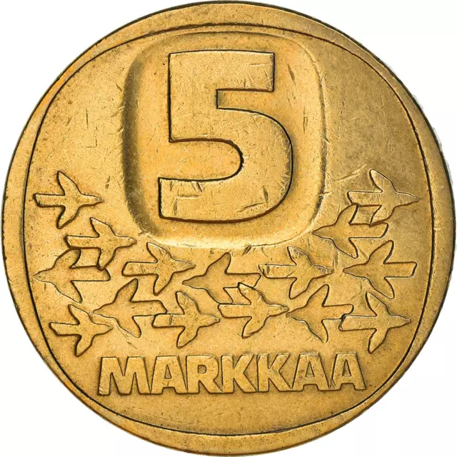 Finnish Coin Finland 5 Markkaa | Icebreaker Varma | 1979 - 1993