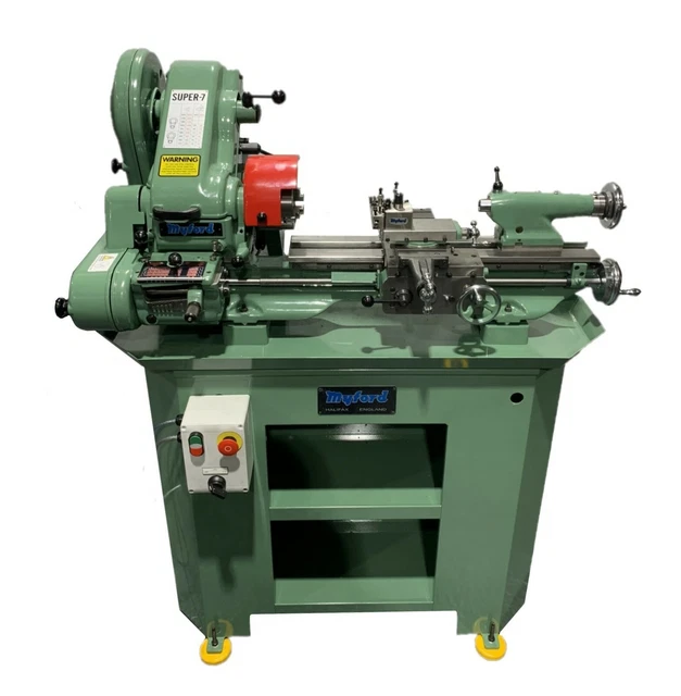 MYFORD SUPER 7 Lathe in Green Power Cross Feed Gearbox new lathe small