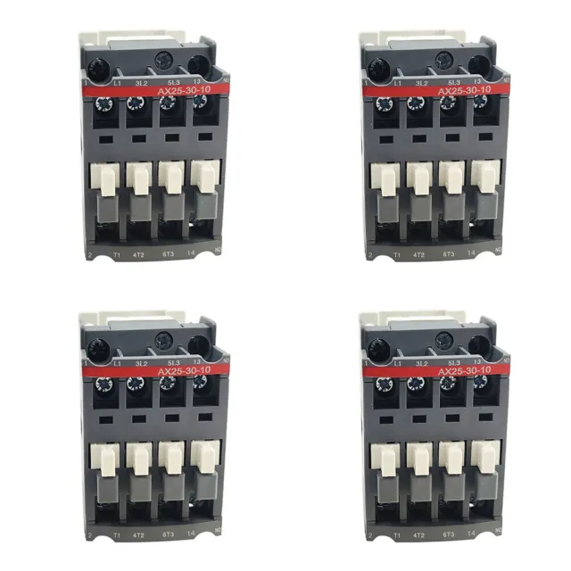4PCS AX25-30 contactor 120V coil AC 3P 25A replace ABB Contactor AX25-30-10-84
