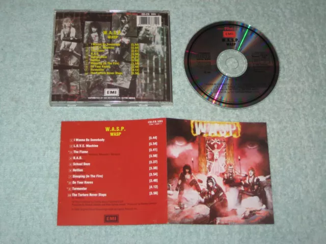 W.A.S.P. s/t (1984) early UK Nimbus CD (EMI, CD-FA 3201) EX+ I Wanna Be Somebody