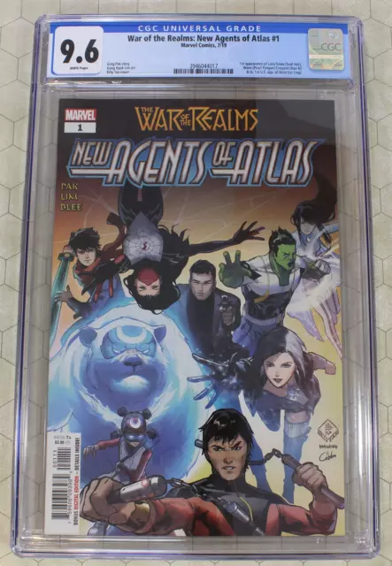 WAR OF THE REALMS NEW AGENTS OF ATLAS #1 CGC 9.6 (2019) (Marvel Comics)!!