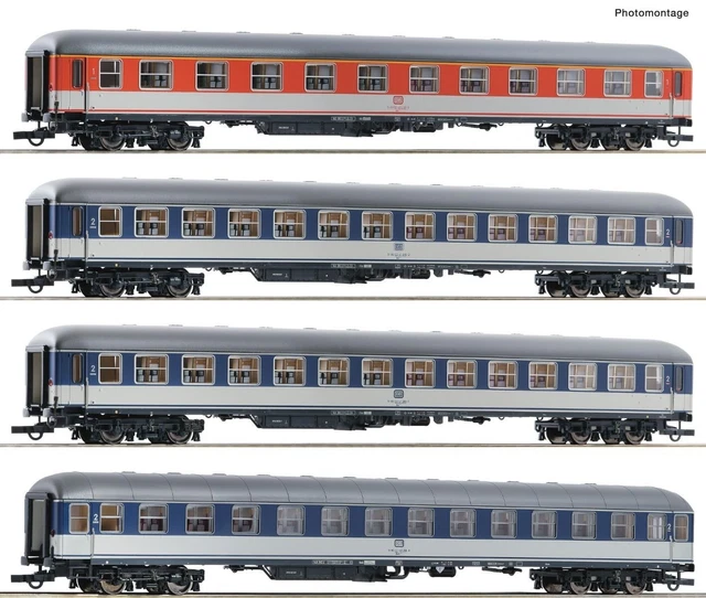 Ensemble 4 Voitures ACME 55284 - Frecciabianca - Échelle HO - Analogique