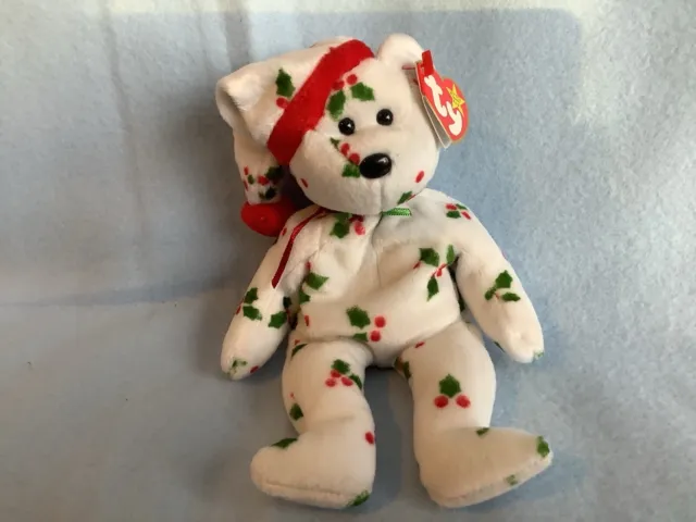Ty Beanie Babies | 1998 Holiday Teddy | Retired Vintage Holiday Christmas Bear