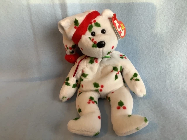 Ty Beanie Babies | 1998 Holiday Teddy | Retired Vintage Holiday Christmas Bear