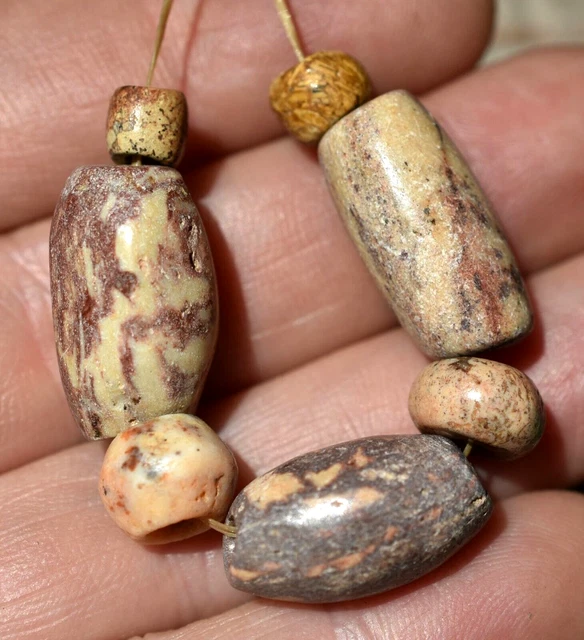 Ancient Agate Stone Excavated Djenne Dig Beads Mali African Trade 1000 Years Old