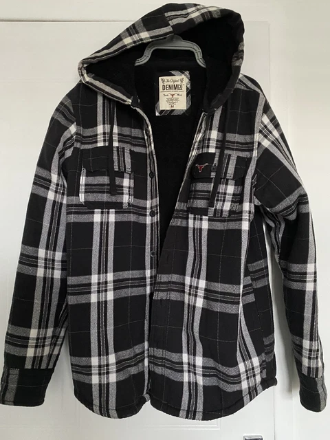 Mens Padded Shirt Fleece Lined Lumberjack Casual Work Jacket Warm Thick Top