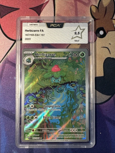 CARTE POKÉMON HERBIZARRE FA 167/165 EV3.5 151 Mew PCA 9,5 EUR 79,90 ...