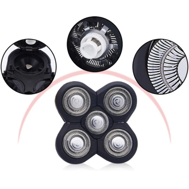 5-Head Blades Shaver Cutter Replacement For Electric Razor Shaving Bald Tool Uk
