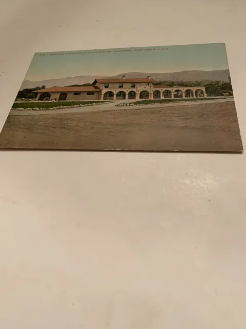 Postcard Southern Pacific Depot, Santa Barbara, CA Coast Line Vtg SPRR