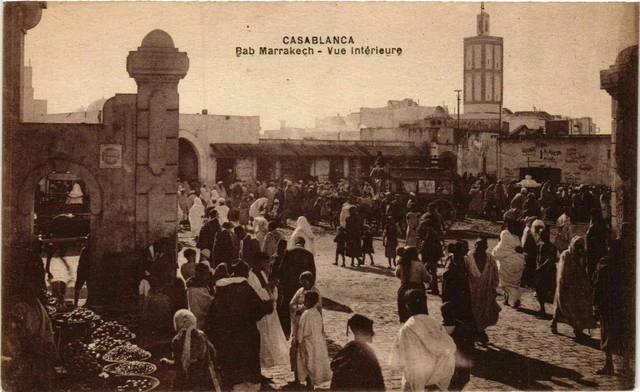 CPA AK Casablanca - Bab Marrakech - Vue Interieure MAROC (963470)