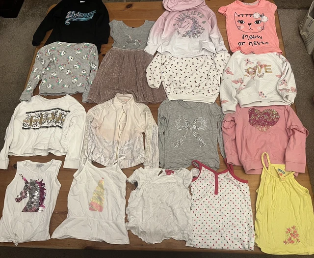 Girls clothes bundle age 5-6 years. River Island, NEXT, Primark, f&f, h&m