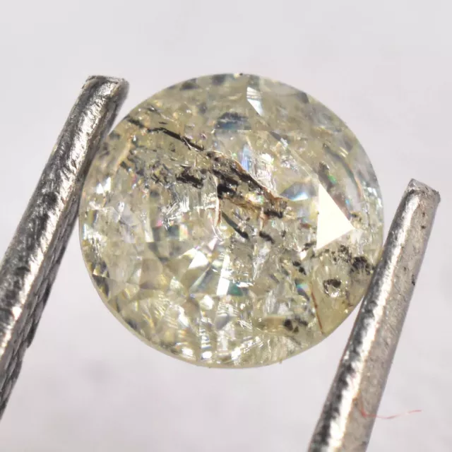 0.70 Cts Real GH Color Moissanite Round Cut Certified Gemstone