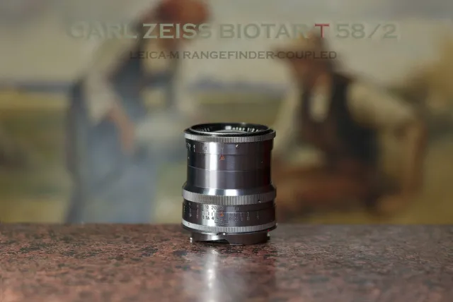 LEICA M MOUNTING 17 BLADES APERTURE CARL ZEISS BIOTAR T f/2.0 58mm CUSTOM LENS