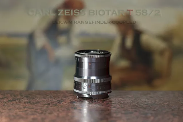 LEICA M MOUNTING 17 BLADES APERTURE CARL ZEISS BIOTAR T f/2.0 58mm CUSTOM LENS