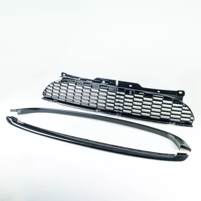 Carbon Look J Style Front Grille For Mini Cooper ONE R55 R56 R57 R58 R59 07-09