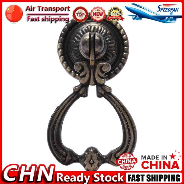 Retro Cabinet Door Handle Zinc Alloy Handle with Single Hole Kit (C/Bronze) Fr