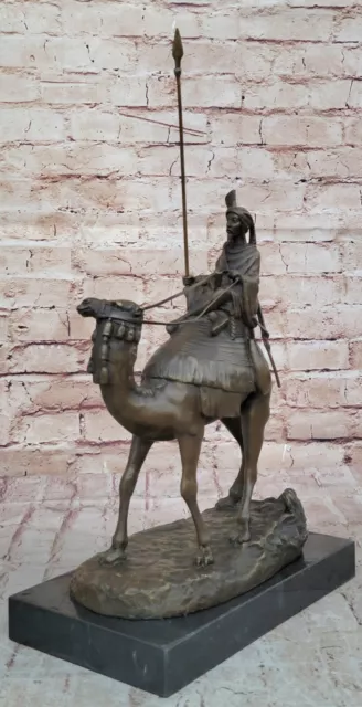 Camel Rider Animal Desert Arab Bronze Sculpture Figurine Art Deco 3