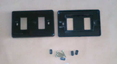 Bticino PLACCA 2 POSTI COMPATIBILE BTICINO MAGIC MARCA UNIVEL 8602B KIT 2 PEZZI 