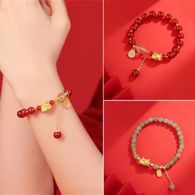 Chinese New Year Dragon Bracelets for Women Feng Shui Wealth Lucky Bracelet Gift