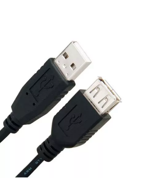 USB 2.0 Extension Cable Lead A Male To A Female 3m Metre Long -BEIGE / black