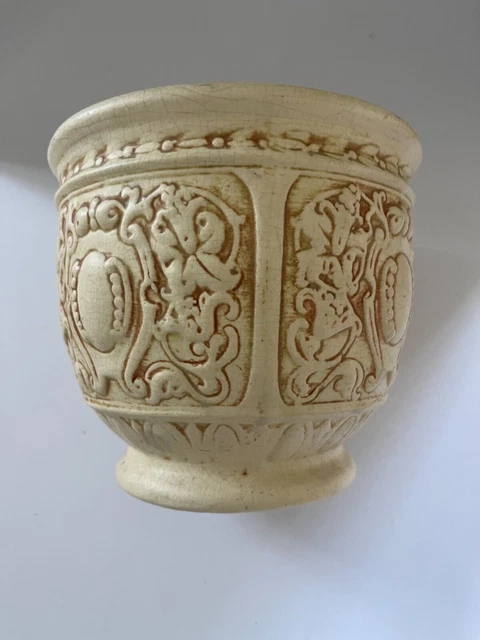 WELLER ART POTTERY Jardiniere, Early 20th Century, Vintage Rare $89.00