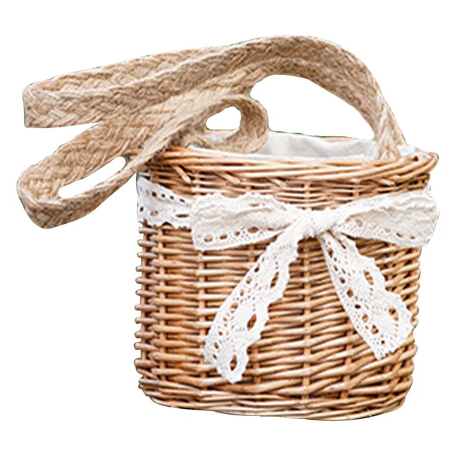 Panier de fleur de fleur de panier de rools de rotin panier de bonbons de bonbon