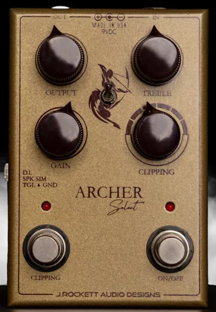 Pedal de efectos J. Rockett Audio Designs Archer Select, totalmente nuevo