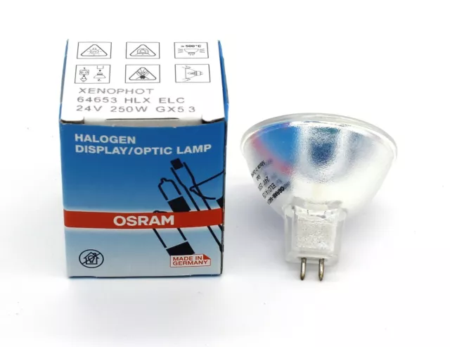 XENOPHOT 64653 HLX ELC 24V 250W GX 5.3 Bombilla OSRAM 24V250W Lámpara Luz