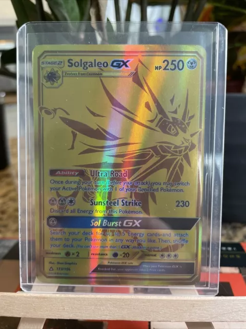 Pokemon Card - Solgaleo GX (Secret Rare) - SM - Ultra Prism 173/156 lightly  used