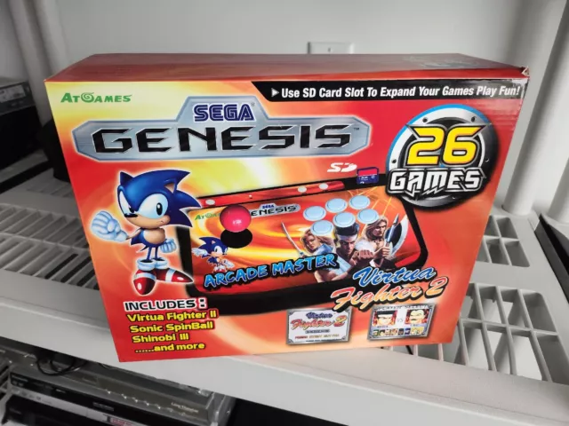 Sega Genesis Master Arcade With 26 Games, Shinobi, Virtua Fighter, Golden Axe...