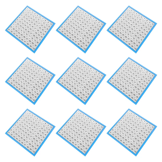 10 SHEETS CONSECUTIVE Number Counting Chart Board Student £5.55