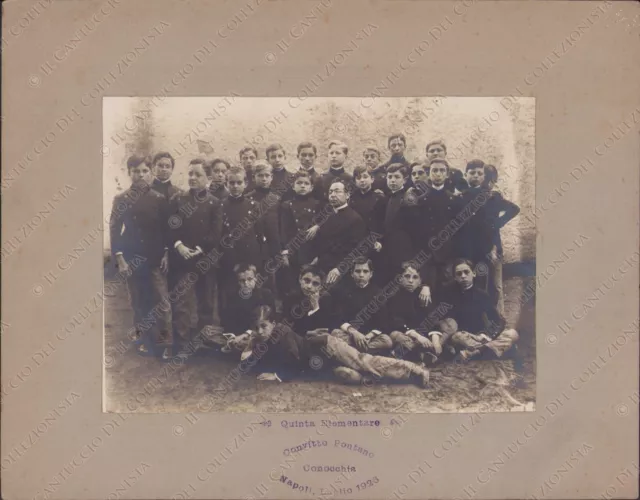 1926 NAPOLI Quinta Elementare Convitto Pontano alla Canocchia Fotografia