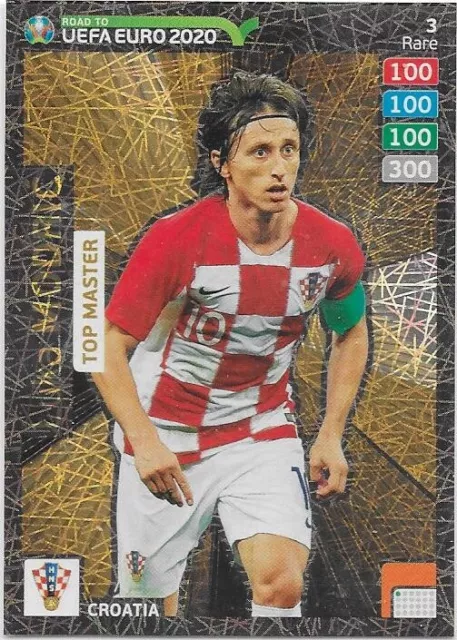 Carte adrenalyn XL Panini - Euro 2020 - Croatie - Luka Modric - Top Master