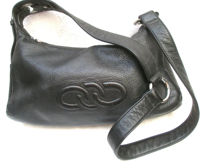 Sac à Main Vintage ROOTS En Cuir Marron - Fabriqué Au Canada - Sac Bandoulière Ou Porté Main