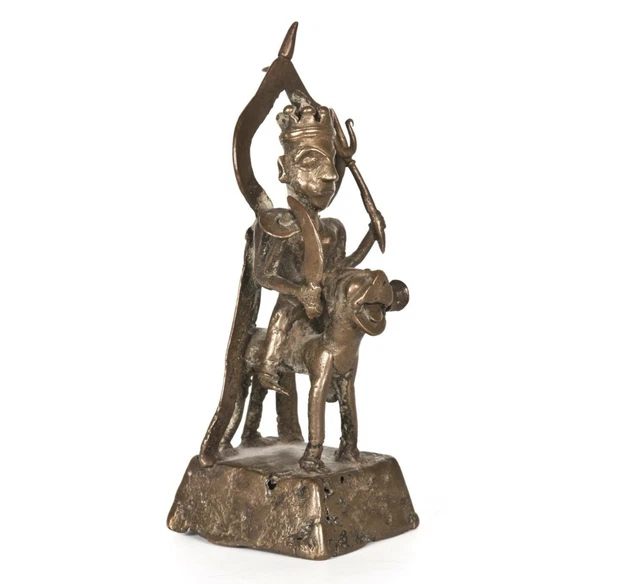 Antique Indian Southeast Asian Sculpture Of Durga