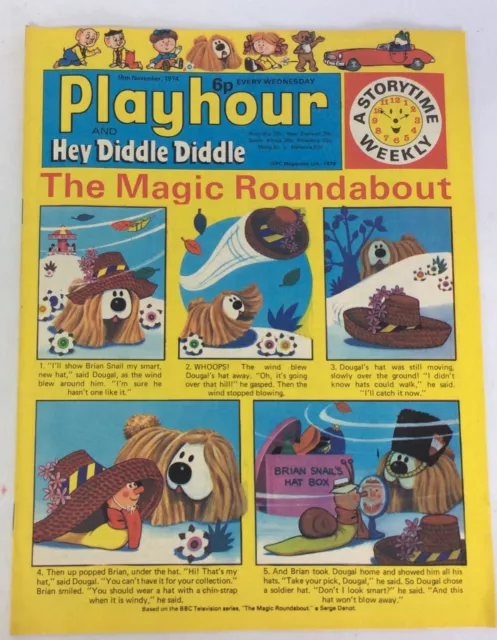 Playhour and Hey Diddle Diddle kids comic 16th November 1974 IPC magazines