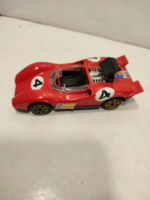 Politoys Export Abarth 3000 Rouge N°3 – Réf 594, 1970, échelle 1/43 (Rare)
