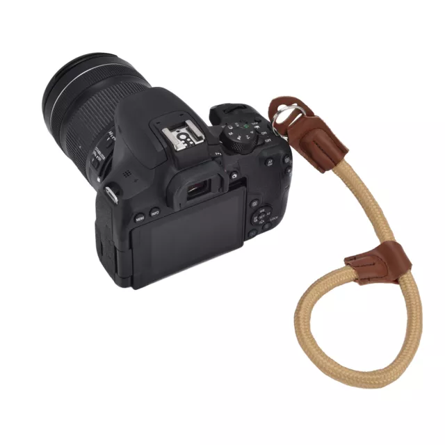 (Khaki)Adjustable Camera Hand Wrist Strap For Digital SLR Camera Quick SG