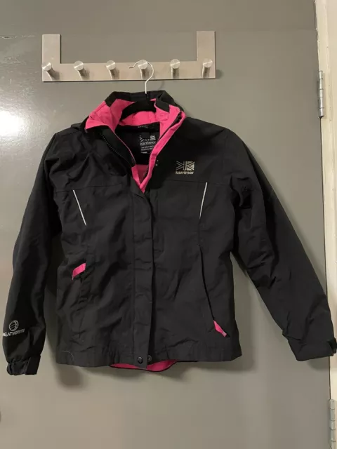 Karrimor Girls Black / Pink Jacket Aged 7-8 Jacket NWOT (ski7)