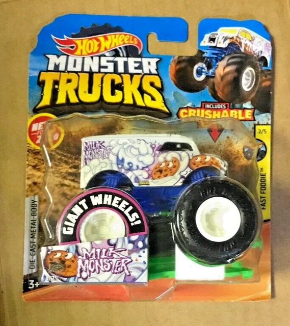 HOT WHEELS MONSTER Jam Monster Truck MILK MONSTER 1:64 Die Cast Metal ...
